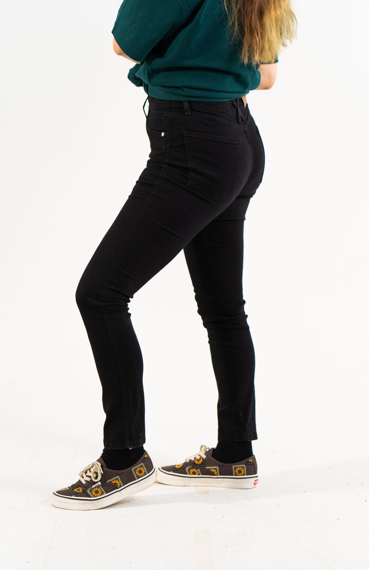 high rise skinny - nero