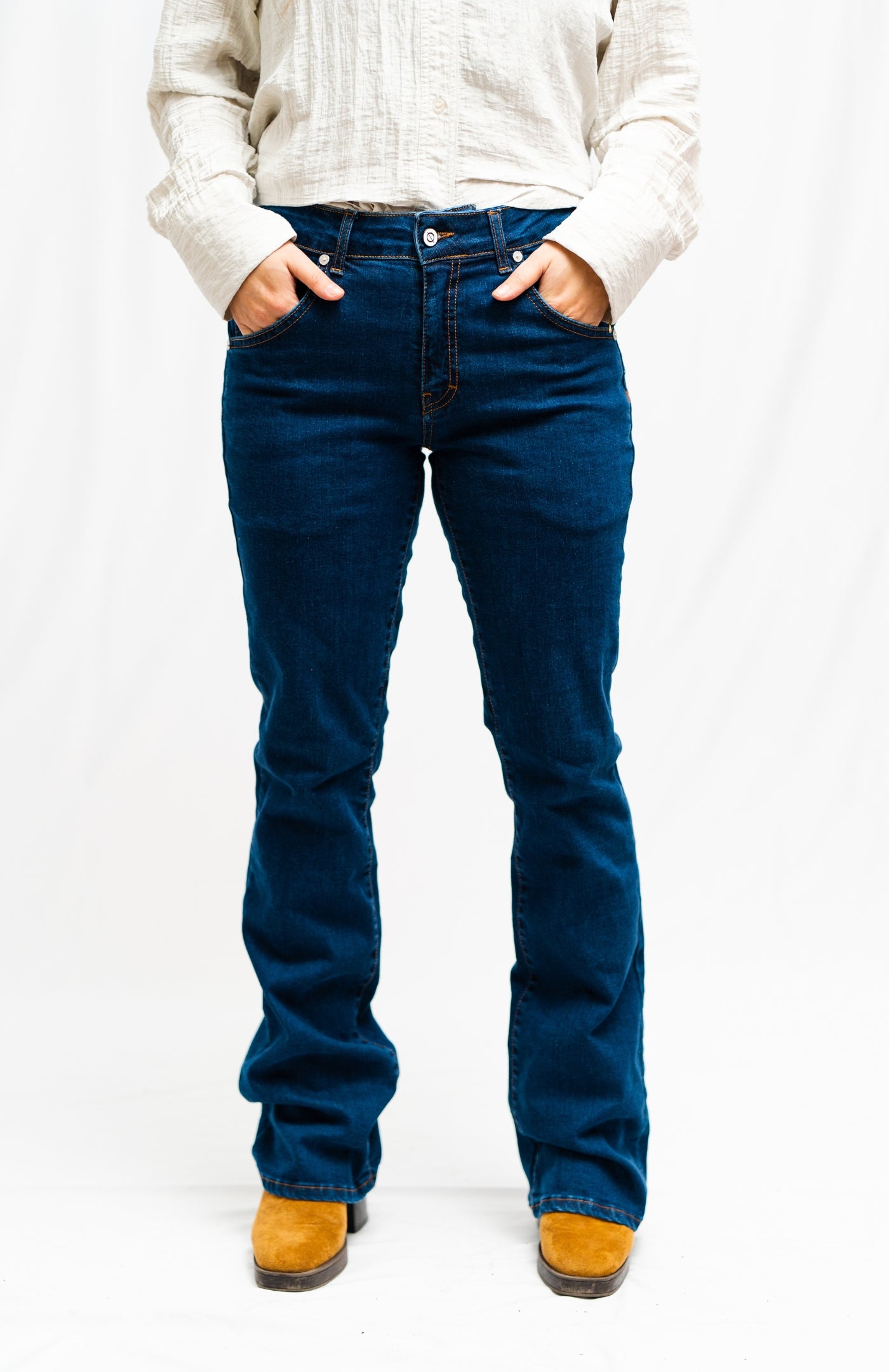 high rise bootcut - marino