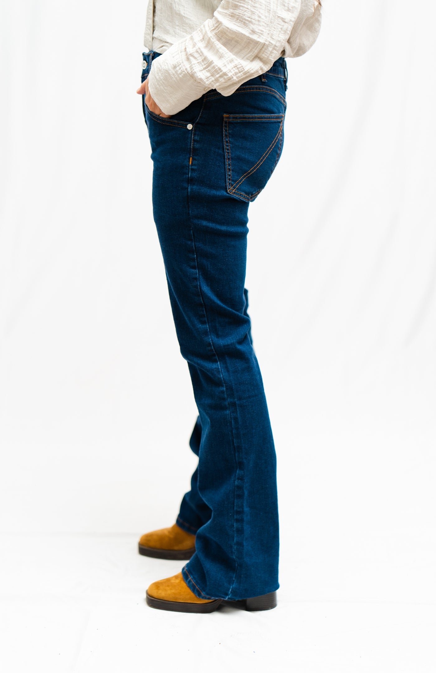 high rise bootcut - marino