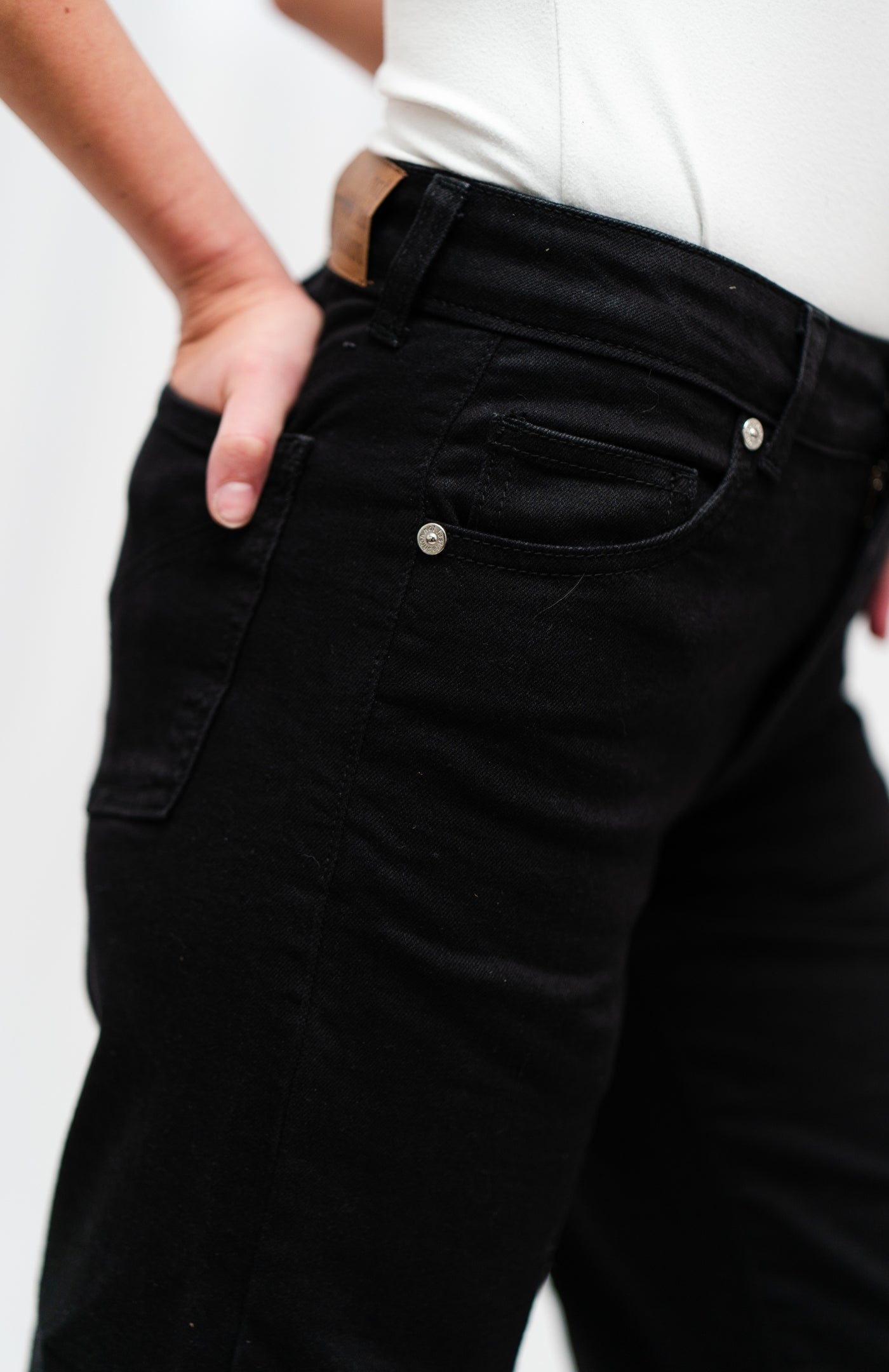 high rise skinny - nero